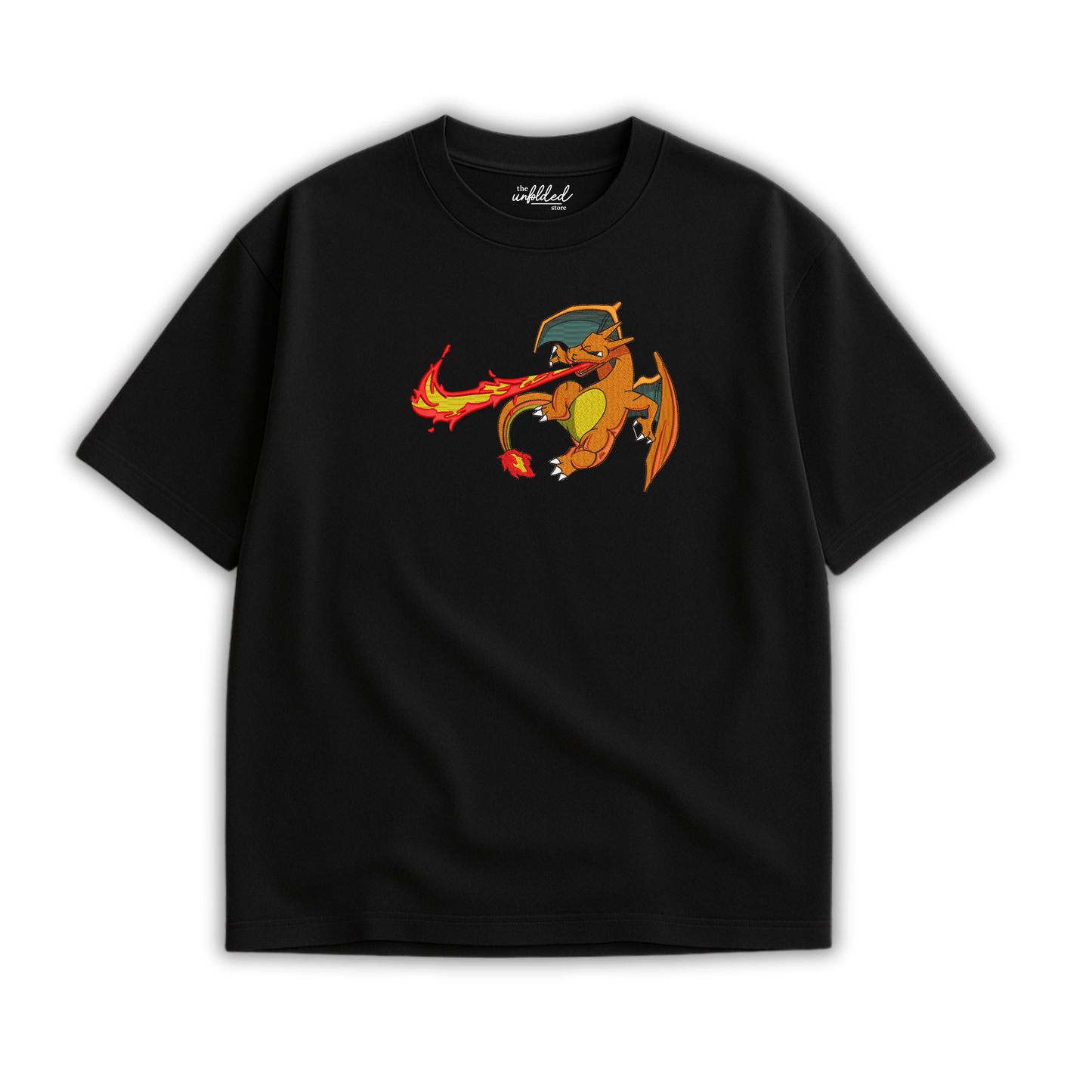 FLAMING CHARIZARD EMBROIDERED