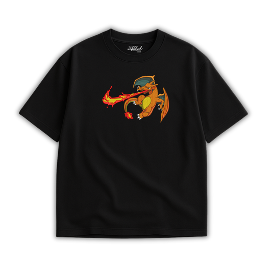 FLAMING CHARIZARD EMBROIDERED