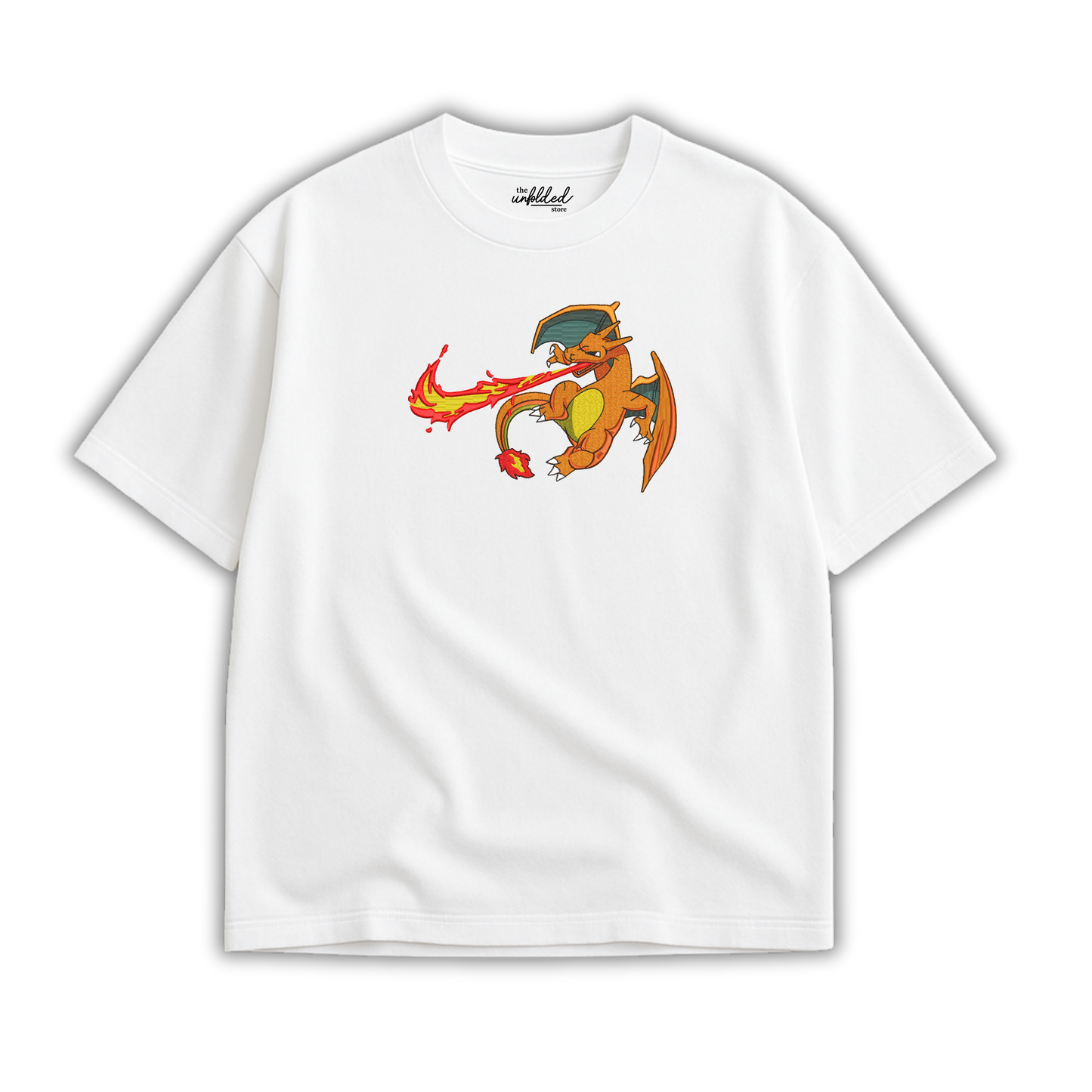 FLAMING CHARIZARD EMBROIDERED
