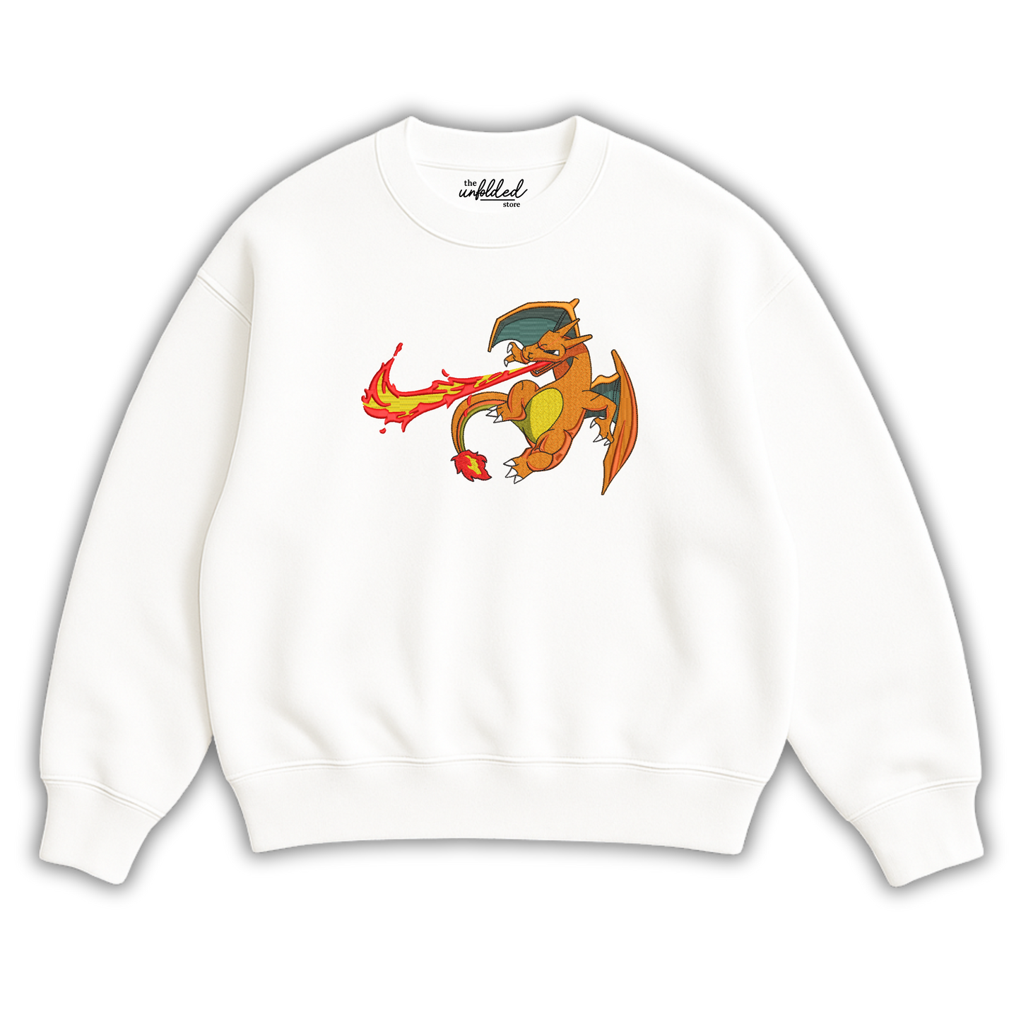 FLAMING CHARIZARD EMBROIDERED
