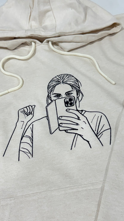 Couple Portrait Embroidered