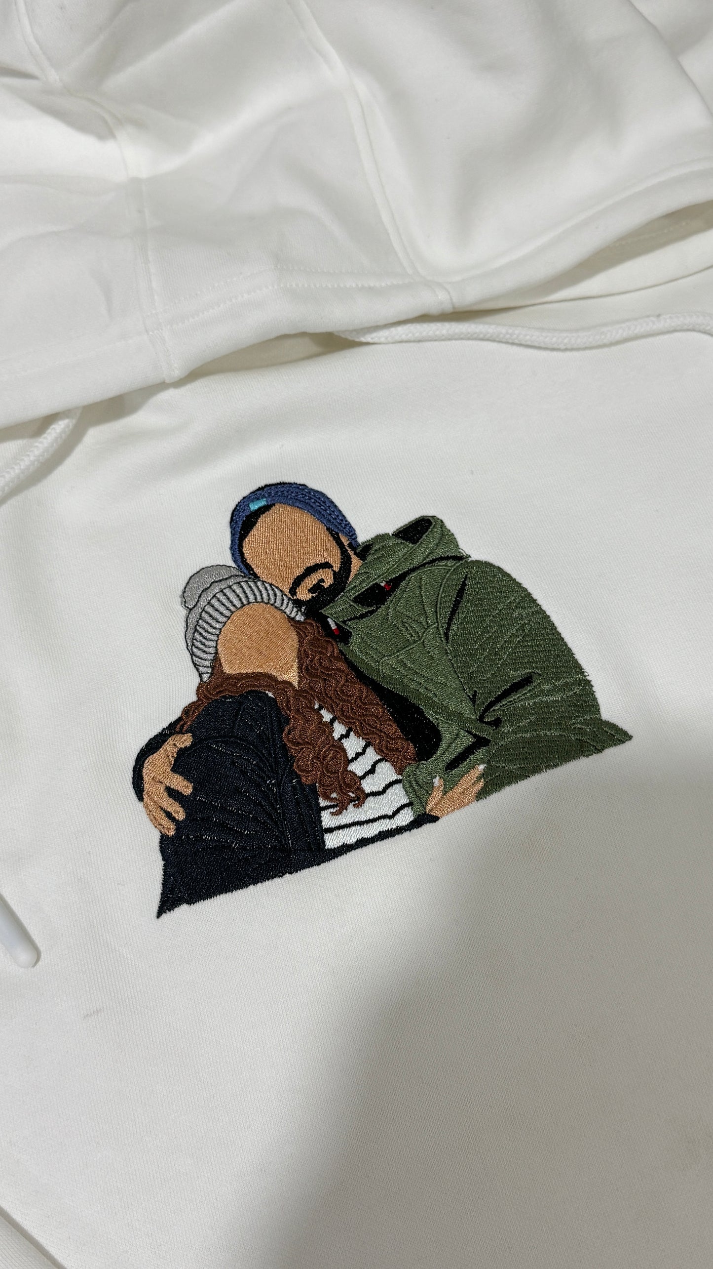Couple Portrait Embroidered